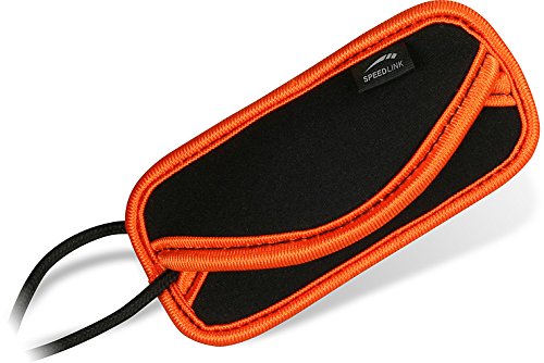 Speedlink Bag S universelle Schutzhülle für MP3-Player wie iPod Shuffle (7 x 4 x 0,5 cm) schwarz orange von Speedlink