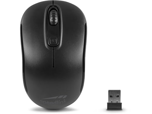 Speedlink CEPTICA Mouse Wireless - kleine Maus ohne Kabel, PC Maus kabellos für Notebook und Laptop, leicht, 2.4G USB Nano-Empfänger, dpi-Schalter bis 1600 dpi, schwarz Speedlink CEPTICA Mouse Wireless - kleine Maus ohne Kabel, PC Maus kabellos für Notebook und Laptop, leicht, 2.4G USB Nano-Empfänger, dpi-Schalter bis 1600 dpi, schwarz von Speedlink