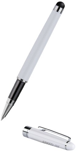 Speedlink Chopal Touchscreen Eingabestift (integrierte Kugelschreiberfunktion - schwarz, Schutzkappe mit Halteclip) von Speedlink