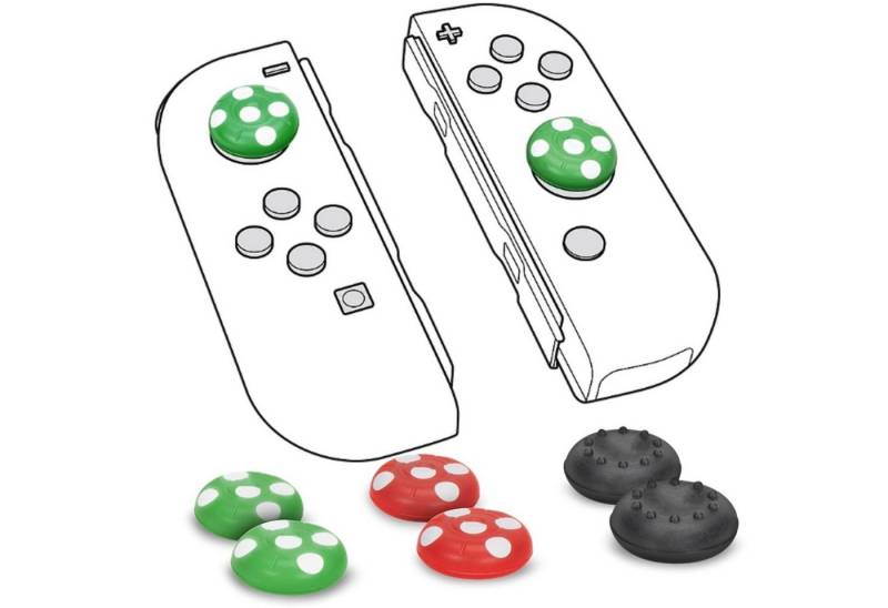Speedlink Controller Caps Stix Cap Trigger Thumb-Grips Stick Kappen, Grip Caps Knöpfe Kappen für Nintendo Switch Controller, Anti-Rutsch von Speedlink