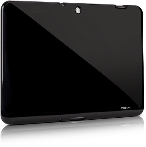 Speedlink Curb Soft Case Tablet-Schutzhülle für Samsung Galaxy Tab 2 10.1 (flexibles Material, Kamera/Anschlüsse/Tasten frei erreichbar), schwarz von Speedlink