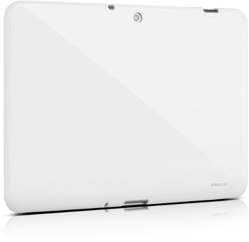 Speedlink Curb Soft Case Tablet-Schutzhülle für Samsung Galaxy Tab 2 10.1 (flexibles Material, Kamera/Anschlüsse/Tasten frei erreichbar), weiß von Speedlink