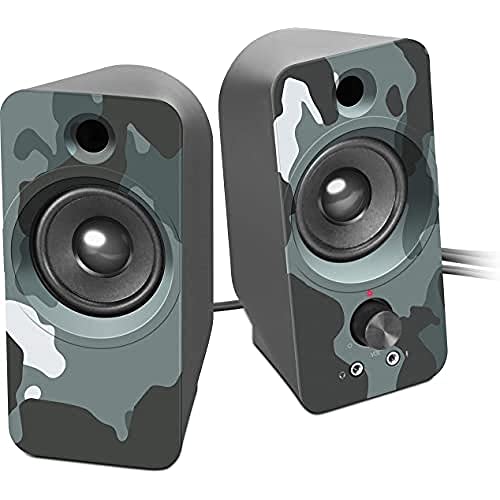 Speedlink DAROC Stereo Speaker - PC Lautsprecher - 6W (RMS), blau Camouflage von Speedlink