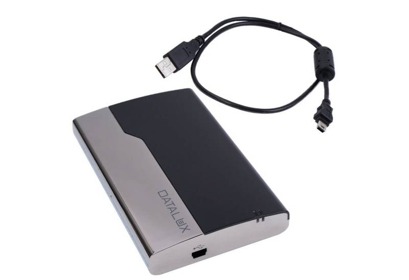 Speedlink Festplatten-Gehäuse USB 2.0 Festplatten-Gehäuse extern Rahmen, Passend für 2,5" SATA HDD Festplatte, Aluminium-Gehäuse, Treiberlos von Speedlink