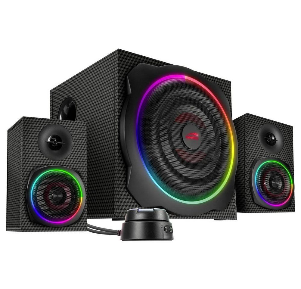 Speedlink GRAVITY CARBON RGB 2.1 Subwoofer System, black PC-Lautsprecher Speedlink GRAVITY CARBON RGB 2.1 Subwoofer System, black PC-Lautsprecher von Speedlink