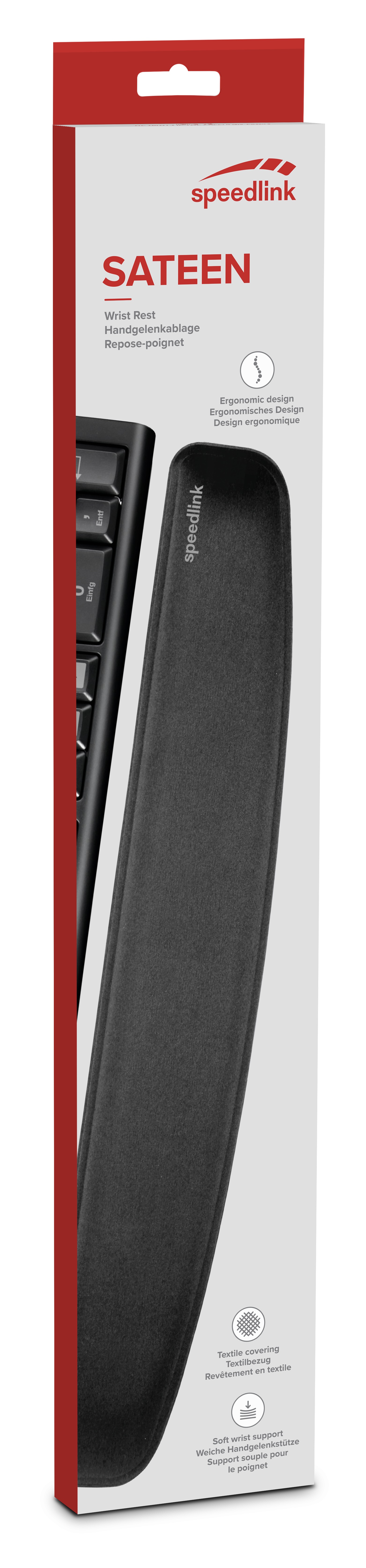 Speedlink Handgelenkauflage SATEEN, Ergonomie, schwarz retail Speedlink Handgelenkauflage SATEEN, Ergonomie, schwarz retail von Speedlink