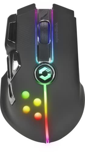 Speedlink IMPERIOR Gaming Mouse – kabellose USB gaming Maus mit Akku wiederaufladbar, LED-RGB-Beleuchtung, Programmierbare Tasten, 10000 dpi, schwarz Speedlink IMPERIOR Gaming Mouse – kabellose USB gaming Maus mit Akku wiederaufladbar, LED-RGB-Beleuchtung, Programmierbare Tasten, 10000 dpi, schwarz von Speedlink