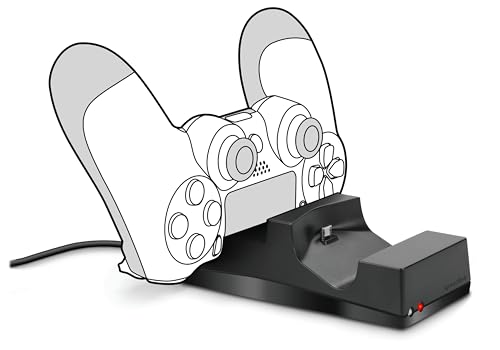 Speedlink JAZZ USB Charger - Ladestation für Original-DUALSHOCK-Controller der PlayStation 4, schwarz von Speedlink