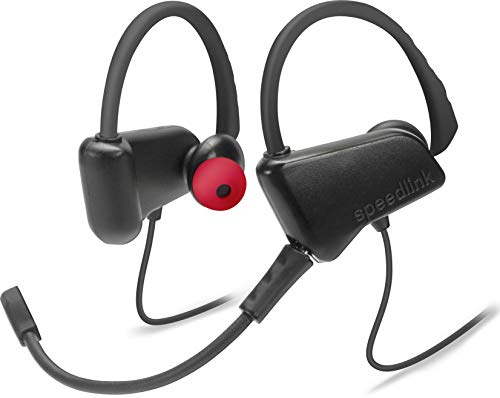 Speedlink JUZAR Gaming Ear Buds - Headset mit Stereo-Sound - 1.6m langes Kabel - 3.5mm-Klinkenstecker, schwarz-rot von Speedlink