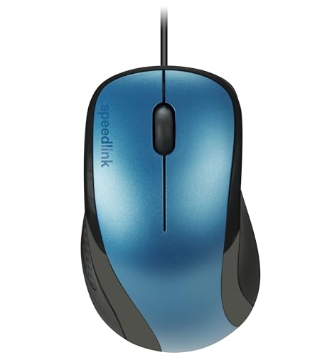Speedlink KAPPA Mouse wired - leichte USB Maus mit Kabel, PC Maus kabelgebunden für PC, Laptop und Notebook, Büro, Office, 1000dpi, blau Speedlink KAPPA Mouse wired - leichte USB Maus mit Kabel, PC Maus kabelgebunden für PC, Laptop und Notebook, Büro, Office, 1000dpi, blau von Speedlink