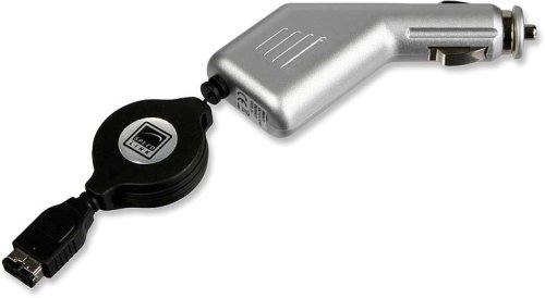 Speedlink KFZ-Charger für das Auto und den Nintendo DS (Kabel ausziehbar) silber schwarz von Speedlink