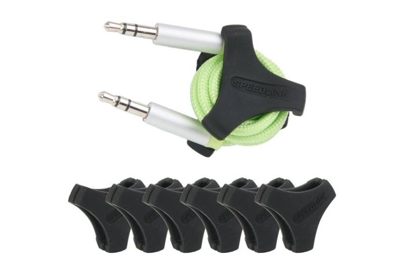 Speedlink Kabelbinder MODO 7x Kabel-Organizer Gr S selbstklebend Schwarz (7-St) Spar-Set mit 7 Stück, Kabel-Trommel, Kabel-Clips von Speedlink