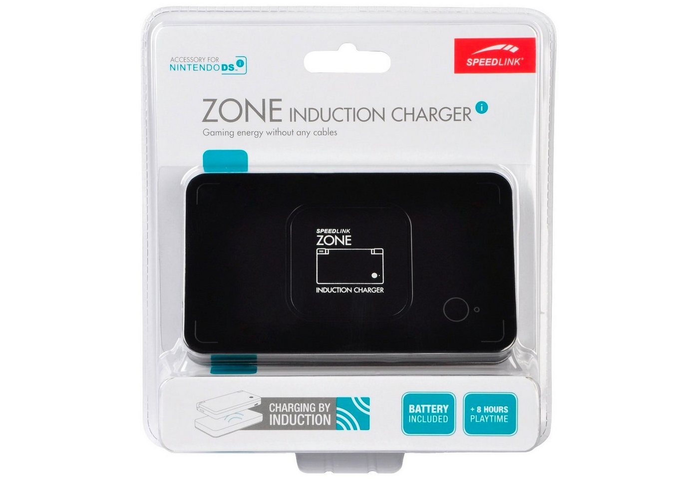 Speedlink Konsolen-Dockingstation Induktion-Ladestation + Akku Ladegerät Dock, Akku inkl., Docking Station mit Induktions-Ladung für Nintendo DSi von Speedlink