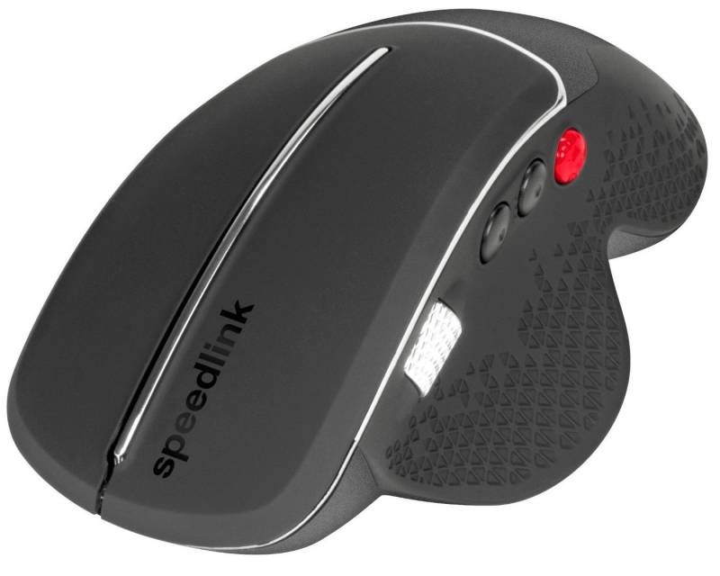 Speedlink LITIKO Ergonomisch Funk Maus Daumen-Scrollrad Mäuse (Ergonomische USB Wireless Mouse für Rechthänder, 1000 - 2400 dpi) von Speedlink