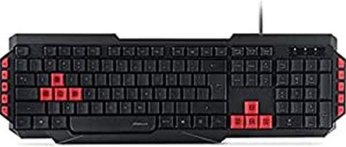 Speedlink LUDICIUM Gaming Keyboard - Gaming USB Tastatur - LED - flache Tasten - Zusatztasten - schwarz - IT Layout von Speedlink