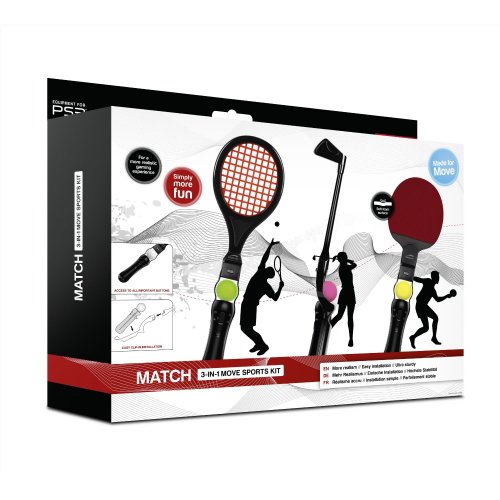 Speedlink Match 3 in 1 Sportgeräte für den Playstation 3/PS3 Move Motion Controller (Tennis, Tischtennis, Golf) von Speedlink