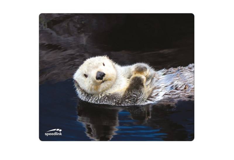 Speedlink Mauspad Mouse-Pad Maus-Pad Motiv Otter dünn 1,5mm, Bild Tier-Motiv Mouse Maus Pad dünn rutschfest flach Textil-Oberfläche von Speedlink