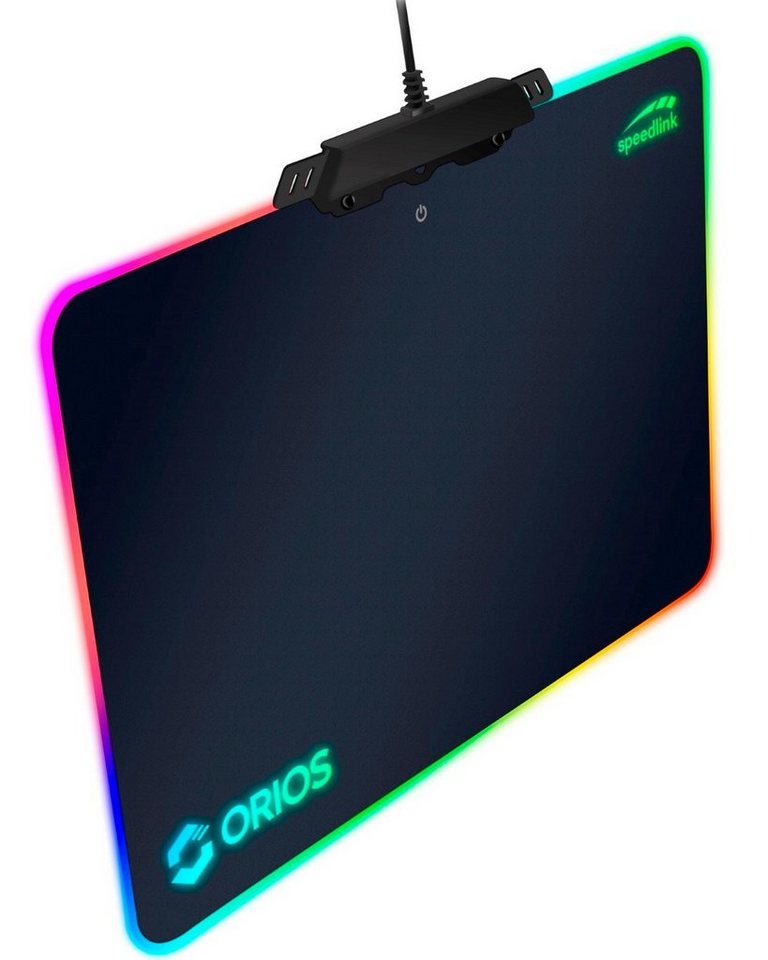 Speedlink Mauspad ORIOS RGB LED Beleuchtung Gaming Maus-Pad PC, Mouse-Pad Gaming Mauspad, Mouse Maus Pad Hart rutschfest, 4mm flach von Speedlink