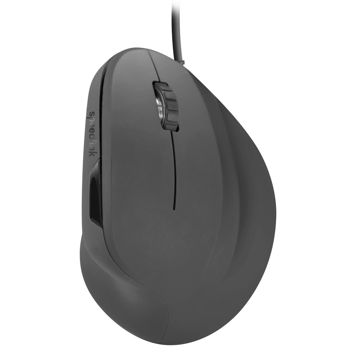 Speedlink PIAVO Ergonomic Vertical USB-Mouse, Bis zu 2.400dpi Auflösung, Gummierte Oberfläche von Speedlink