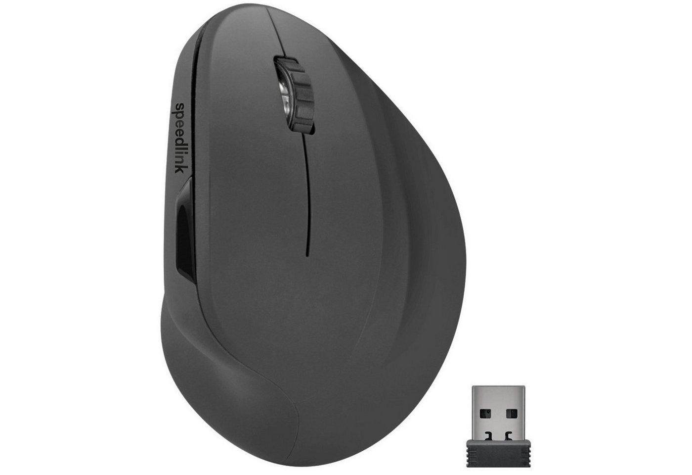 Speedlink PIAVO Vertical Wireless Mouse Maus Vertikal Mäuse (Vertikal Ergonomisch Vorbeugung von Handschäden 5 Tasten) von Speedlink