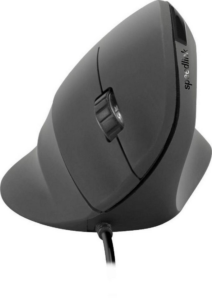 Speedlink PIAVO ergonomische Maus (kabelgebunden, USB, einstellbare Sensorauflösung, 5 Tasten plus dpi-Schalter) von Speedlink