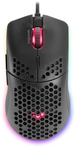 Speedlink SKELL Lightweight Gaming Mouse – 6 Beleuchtungsmodi – einstellbare Sensorauflösung, schwarz von Speedlink