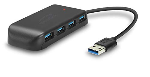 Speedlink SNAPPY EVO USB Hub - Aktiver 7-Port Hub mit USB 3.0 Anschluss für PC/Notebook/Laptop - USB 3.1 und USB 3.2 Gen 1, schwarz von Speedlink