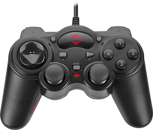 Speedlink THUNDERSTRIKE Gamepad - PC-Gaming-Controller mit USB-Anschluss, 1,7 Meter Kabellänge, schwarz von Speedlink