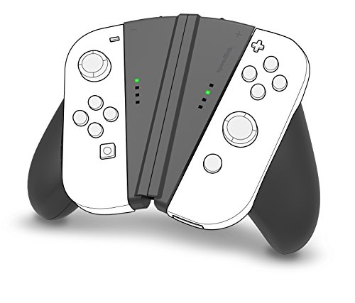 Speedlink V-Grip 2-IN-1 Handle für Joy-Cons - für Nintendo Switch - ergonomische 2-in-1-Halterung - schwarz von Speedlink