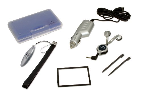 Speedlink Zubehör für Nintendo Handheld (Auto-Ladegerät/Spielhülle/Touchpen/Folie/Headset/Mikrofasertuch/Tragegriff) schwarz von Speedlink
