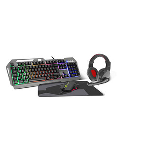 speedlink LUNERA 4in1 Illuminated Gaming Set Gaming-Set kabelgebunden schwarz von Speedlink