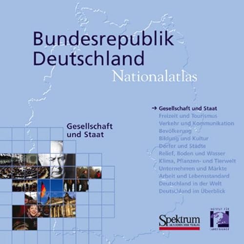 Nationalatlas Bundesrepublik Deutschland - Gesellschaft und Staat (CD-ROM) von Spektrum Akademischer Verlag