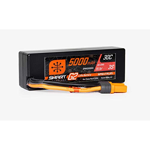 11.1V 5000mAh 3S 30C Smart G2 Hardcase LiPo Battery: IC5 von Spektrum