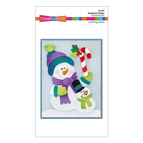 Spellbinders Geätzte Stanzschablonen, Schneemann-Umarmungen, Metall von Spellbinders