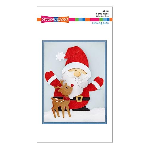 Stampendous Stanzformen mit Weihnachtsmann-Motiv aus der Holiday Hugs Kollektion von Spellbinders