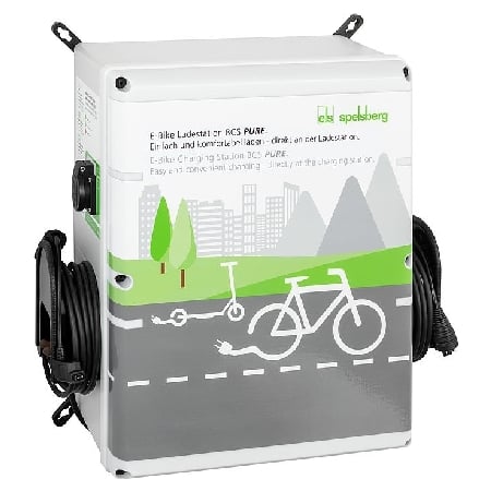 BCS Pure  - E-Bike Ladestation grau RAL 7035 BCS Pure von Spelsberg