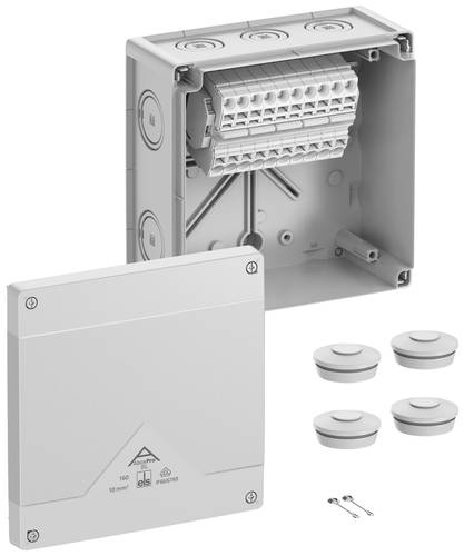 Spelsberg 41044001 Abzweigkasten (L x B x H) 182 x 182 x 90mm Grau IP66, IP67, IP69 1St. von Spelsberg