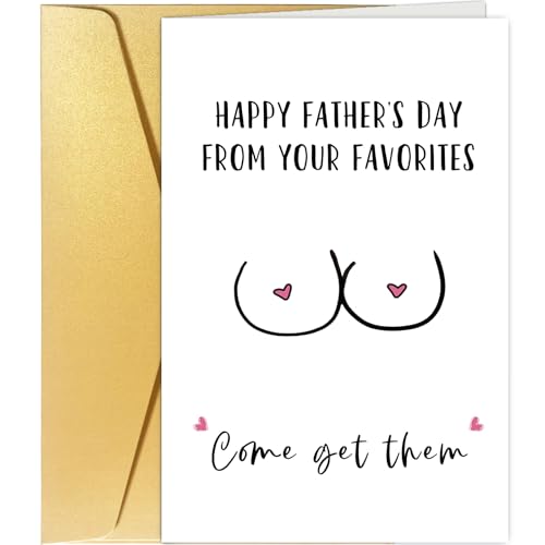 Spercy Freche Vatertagskarte für Ihn, freche Vatertagskarte für Ehemann, Freund, Happy Father's Day von Ihren Favoriten Spercy Freche Vatertagskarte für Ihn, freche Vatertagskarte für Ehemann, Freund, Happy Father's Day von Ihren Favoriten von Spercy