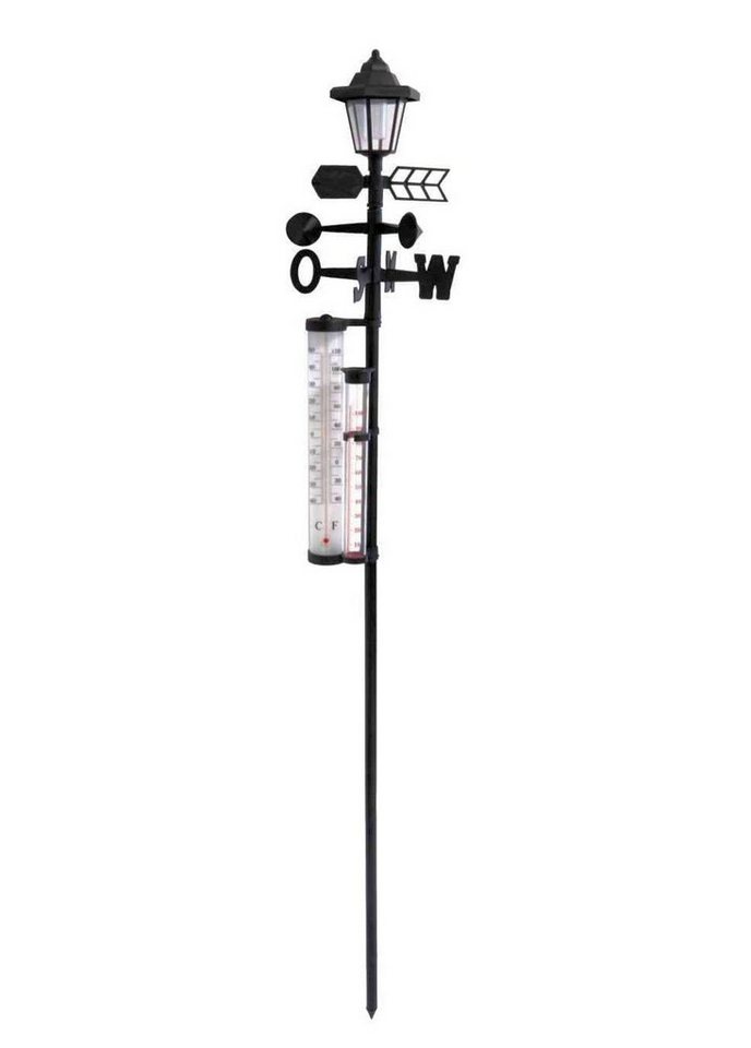 Spetebo 5in1 Solar Wetterstation - 158 x 24 cm Außenwetterstation (Lichtsensor, 5 in 1) von Spetebo