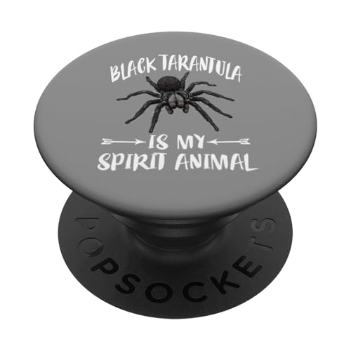Brasilianische schwarze Vogelspinne ist mein Geisttier PopSockets Klebender PopGrip Brasilianische schwarze Vogelspinne ist mein Geisttier PopSockets Klebender PopGrip von Spider Pet