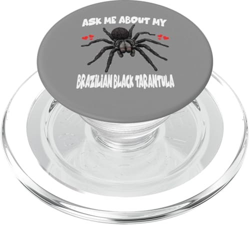 Fragen Sie mich nach meiner brasilianischen schwarzen Vogelspinne PopSockets PopGrip für MagSafe Fragen Sie mich nach meiner brasilianischen schwarzen Vogelspinne PopSockets PopGrip für MagSafe von Spider Pet