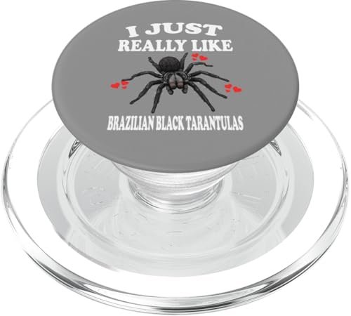 Ich mag brasilianische schwarze Vogelspinnen einfach sehr PopSockets PopGrip für MagSafe Ich mag brasilianische schwarze Vogelspinnen einfach sehr PopSockets PopGrip für MagSafe von Spider Pet