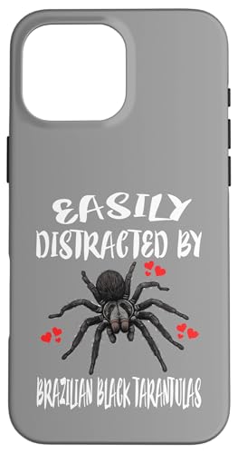 Leicht abgelenkt von brasilianischen schwarzen Vogelspinnen Hülle für iPhone 16 Pro Max Leicht abgelenkt von brasilianischen schwarzen Vogelspinnen Hülle für iPhone 16 Pro Max von Spider Pet