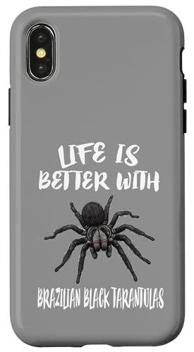 Leicht abgelenkt von brasilianischen schwarzen Vogelspinnen Hülle für iPhone X/XS Leicht abgelenkt von brasilianischen schwarzen Vogelspinnen Hülle für iPhone X/XS von Spider Pet