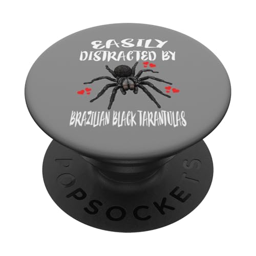 Leicht abgelenkt von brasilianischen schwarzen Vogelspinnen PopSockets Klebender PopGrip Leicht abgelenkt von brasilianischen schwarzen Vogelspinnen PopSockets Klebender PopGrip von Spider Pet