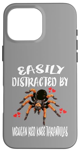 Leicht abgelenkt von mexikanischen Vogelspinnen mit rotem Knie Hülle für iPhone 16 Pro Max Leicht abgelenkt von mexikanischen Vogelspinnen mit rotem Knie Hülle für iPhone 16 Pro Max von Spider Pet