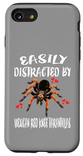 Leicht abgelenkt von mexikanischen Vogelspinnen mit rotem Knie Hülle für iPhone SE (2020) / 7 / 8 von Spider Pet
