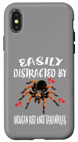 Leicht abgelenkt von mexikanischen Vogelspinnen mit rotem Knie Hülle für iPhone X/XS Leicht abgelenkt von mexikanischen Vogelspinnen mit rotem Knie Hülle für iPhone X/XS von Spider Pet
