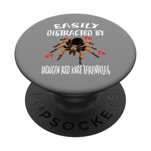 Leicht abgelenkt von mexikanischen Vogelspinnen mit rotem Knie PopSockets Klebender PopGrip von Spider Pet