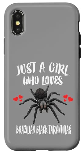 Nur ein Mädchen, das brasilianische schwarze Vogelspinnen liebt Hülle für iPhone X/XS Nur ein Mädchen, das brasilianische schwarze Vogelspinnen liebt Hülle für iPhone X/XS von Spider Pet
